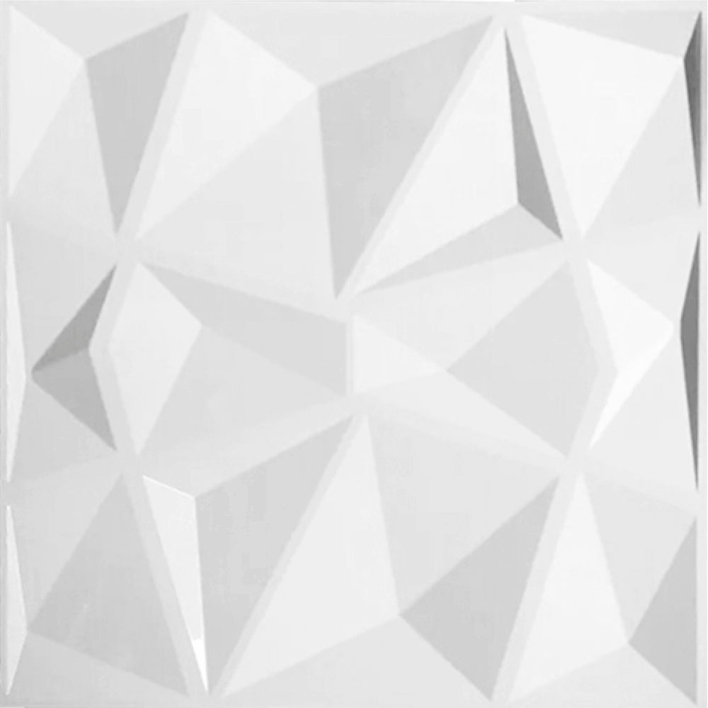 Panel 3D Mod. Diamond 50x50cm blanco. Presentación caja c/12pz