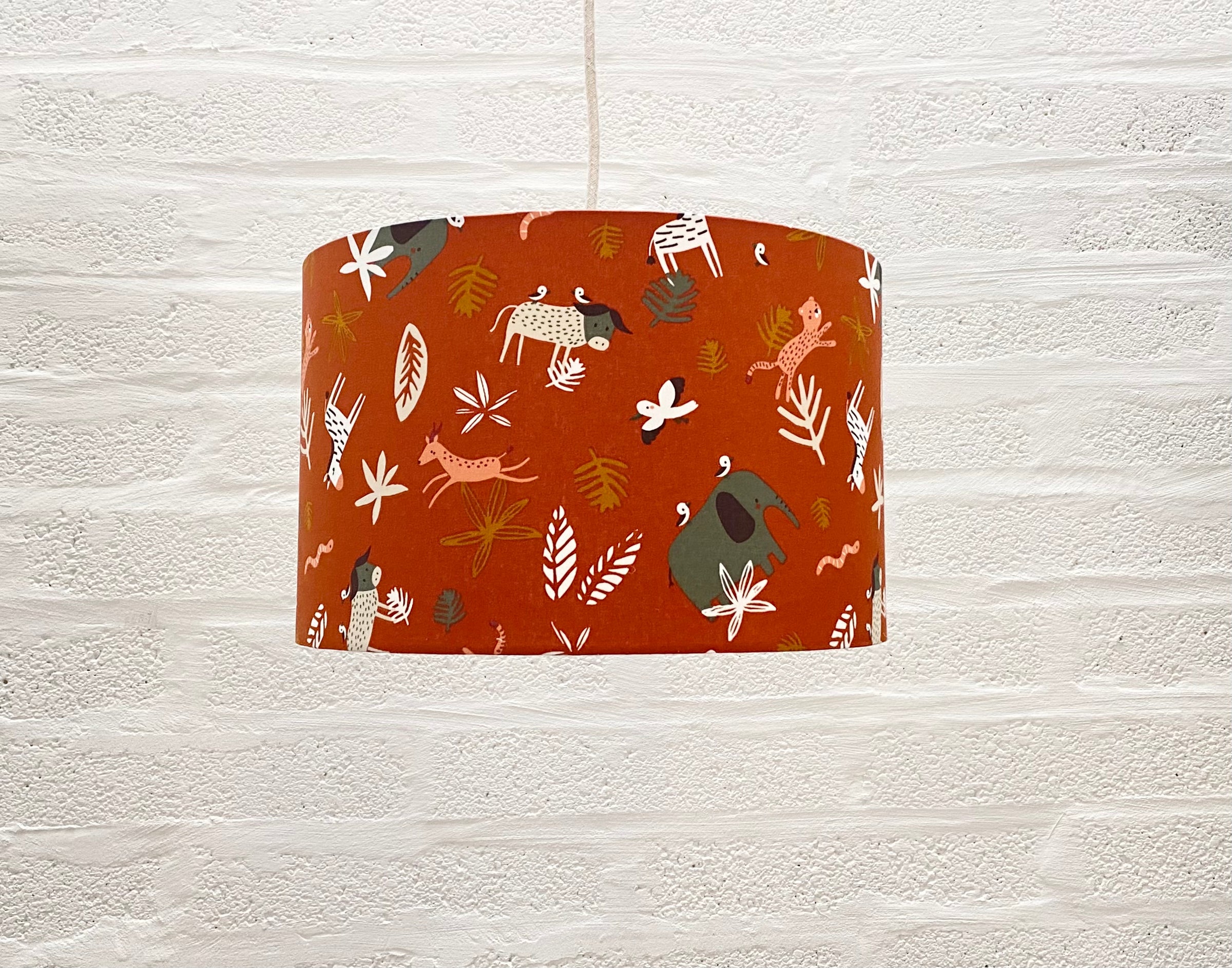 jungle lampshade for nursery