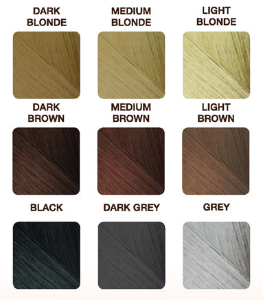 Hair Fiber Color Chart
