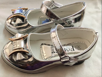 size 9 silver bridesmaid shoes