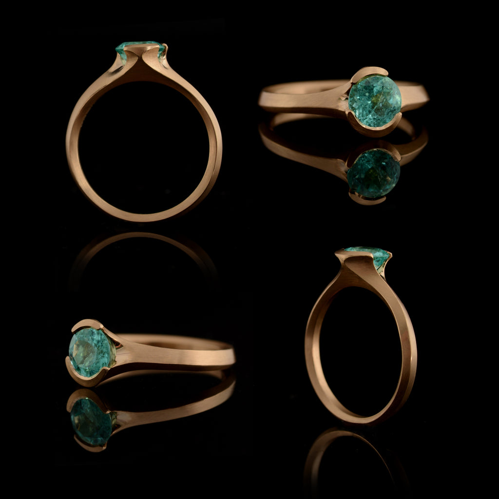 paraiba tourmaline arris ring multiimage