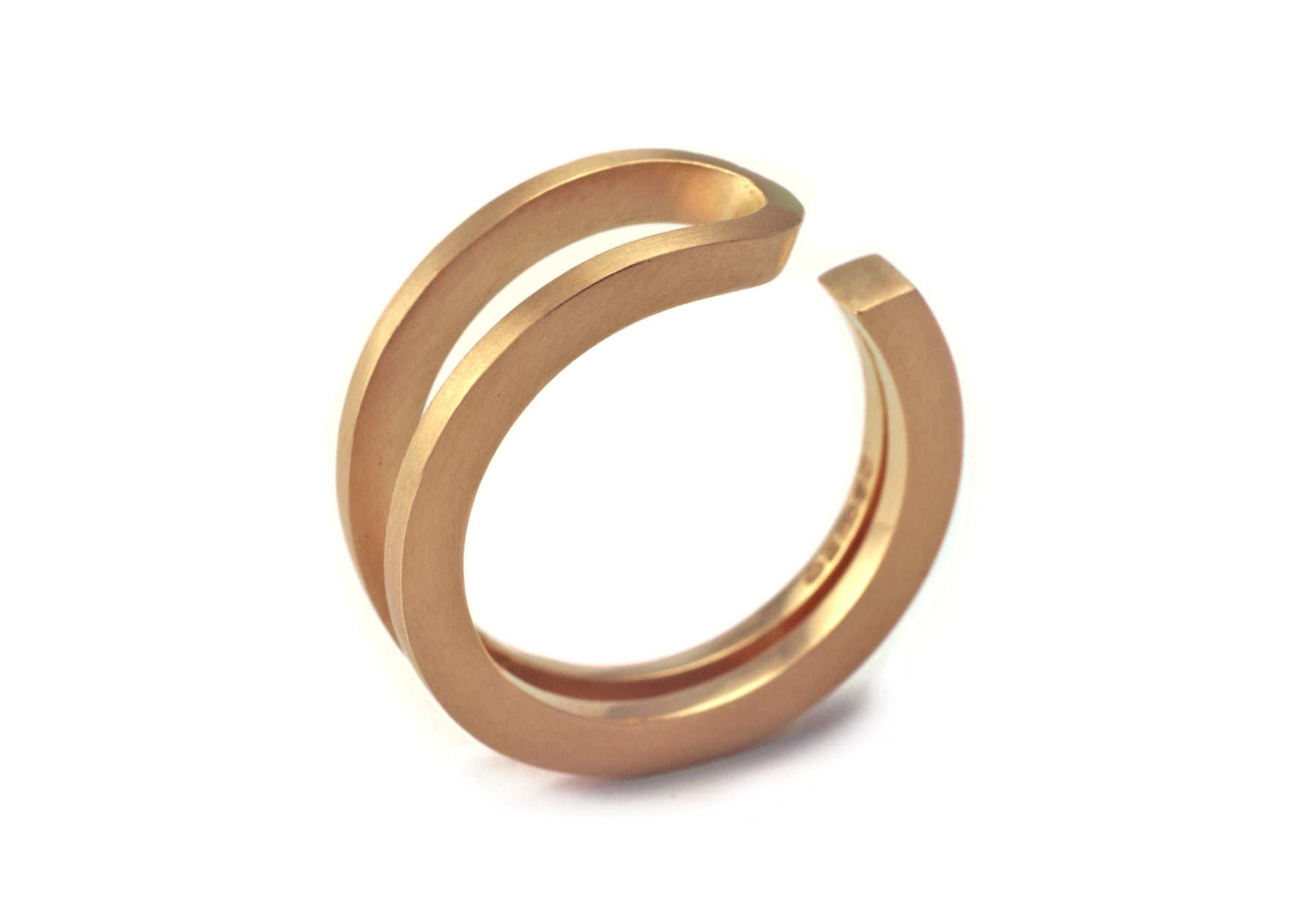 Men's rose gold bespoke alternative wedding band