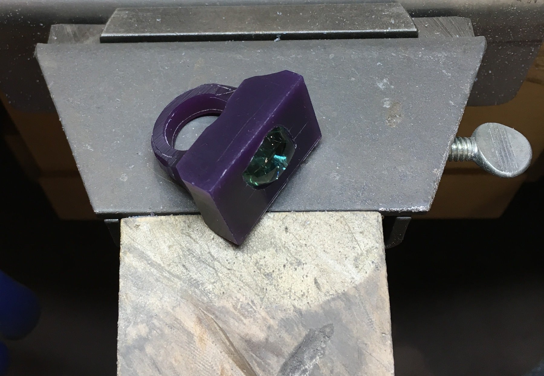 Tourmaline and diamond Carve cocktail ring