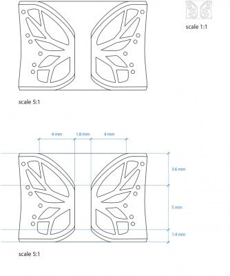 Butterfly ring commission plan drawings