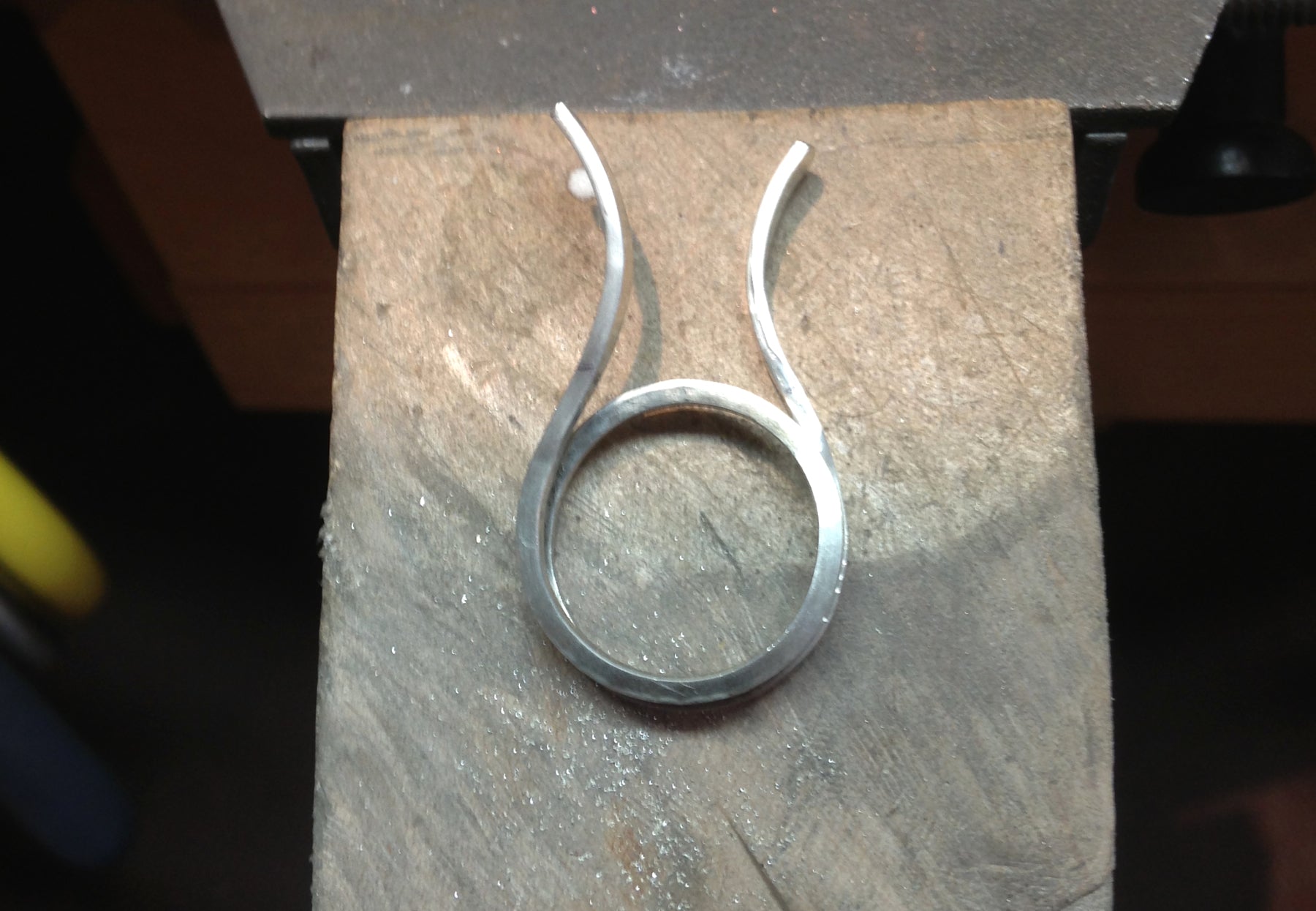 Making a forged platinum cocktail ring