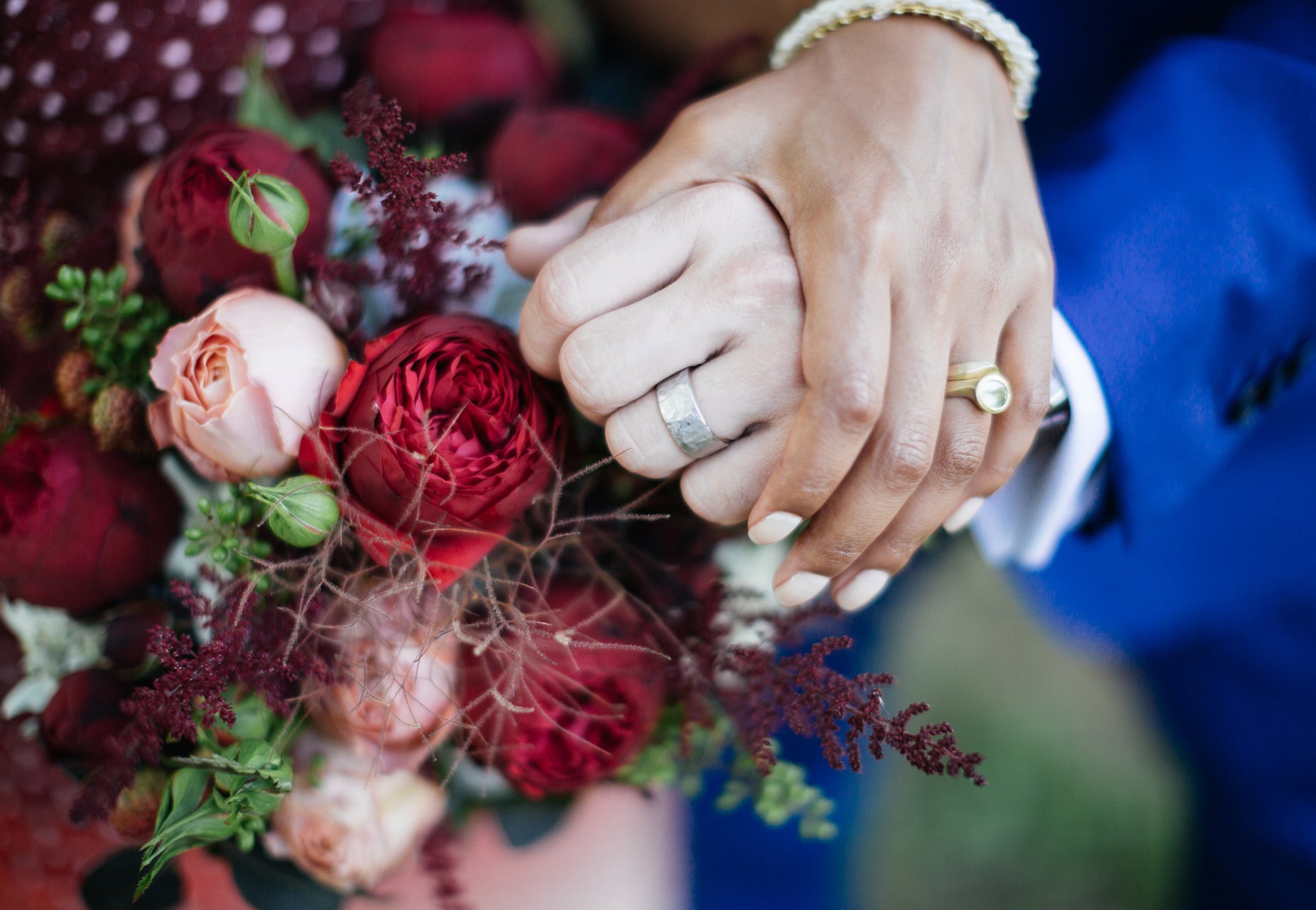 Sneha and Benjamin's wedding rings