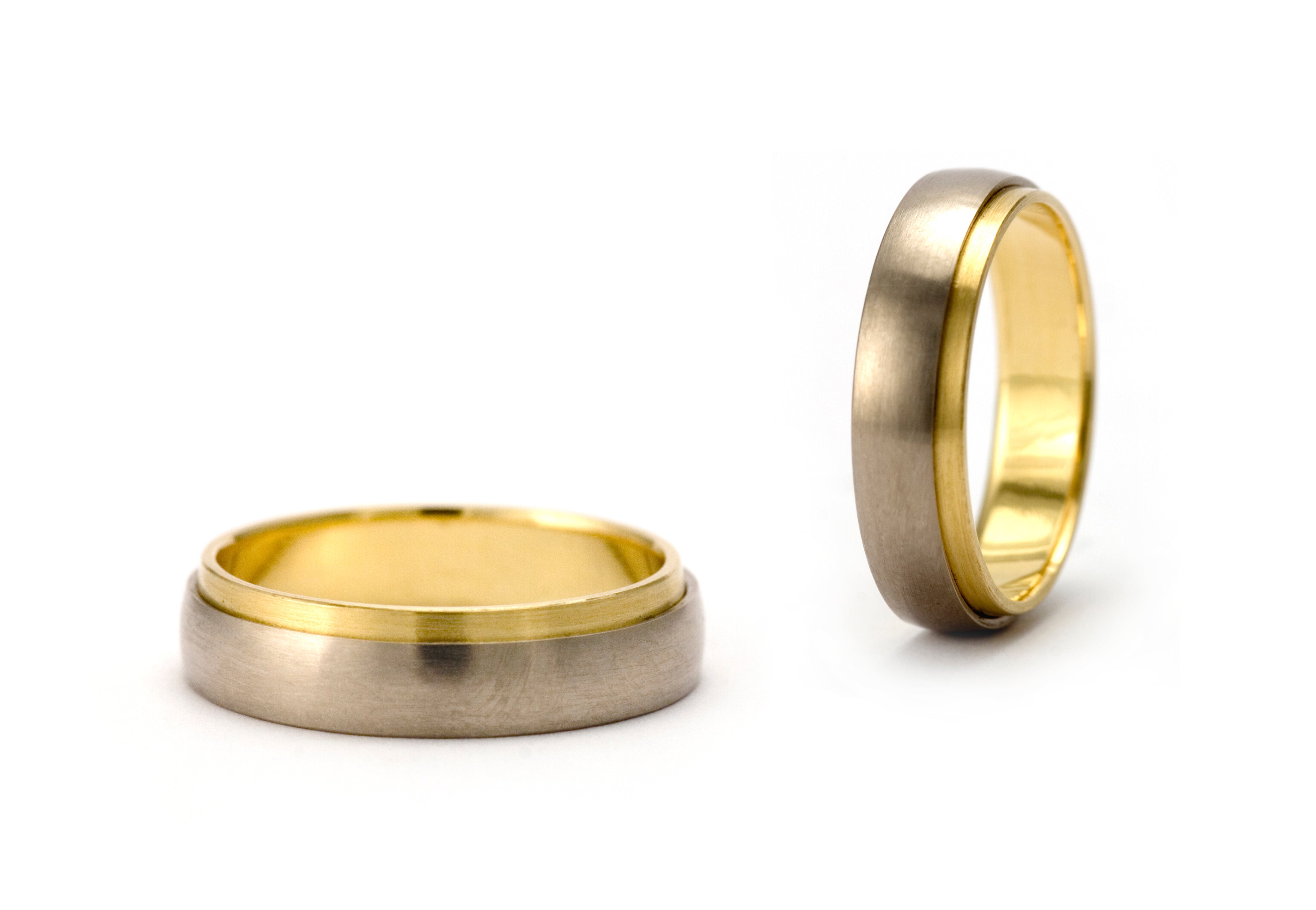 mixed metal men's wedding rings