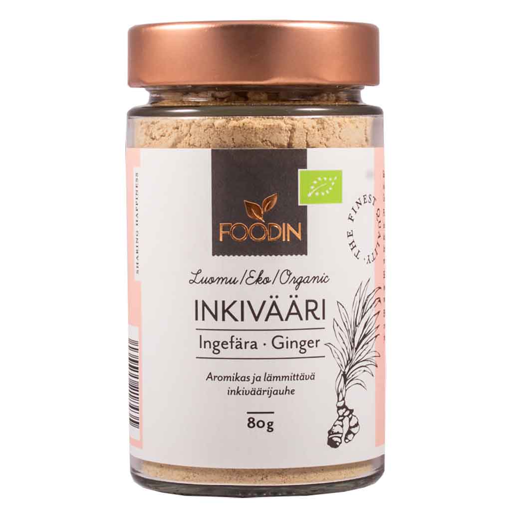 Foodin Inkiväärijauhe Luomu 80g