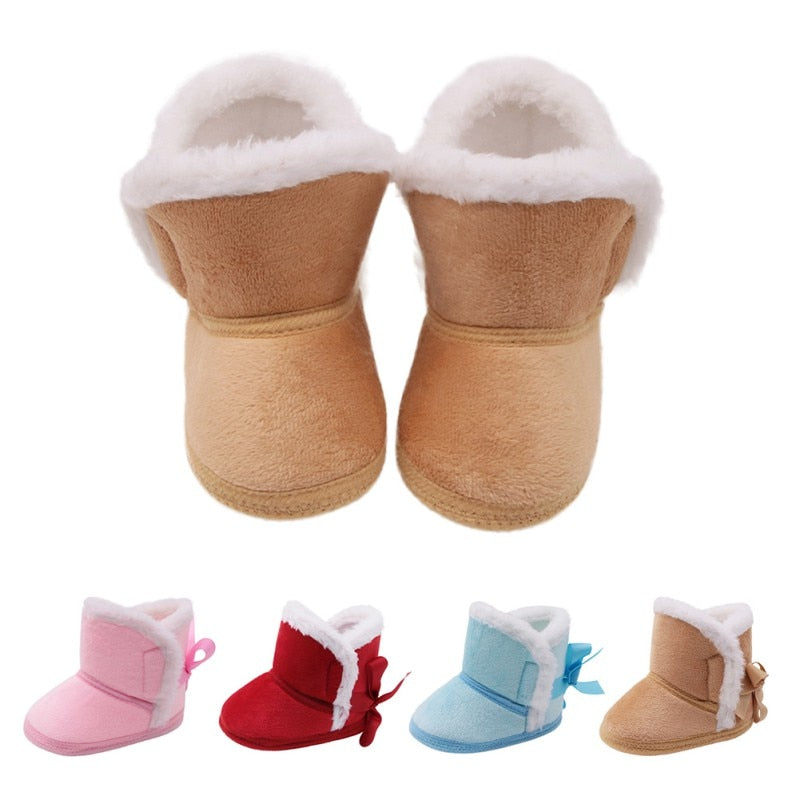 faux fur baby boots