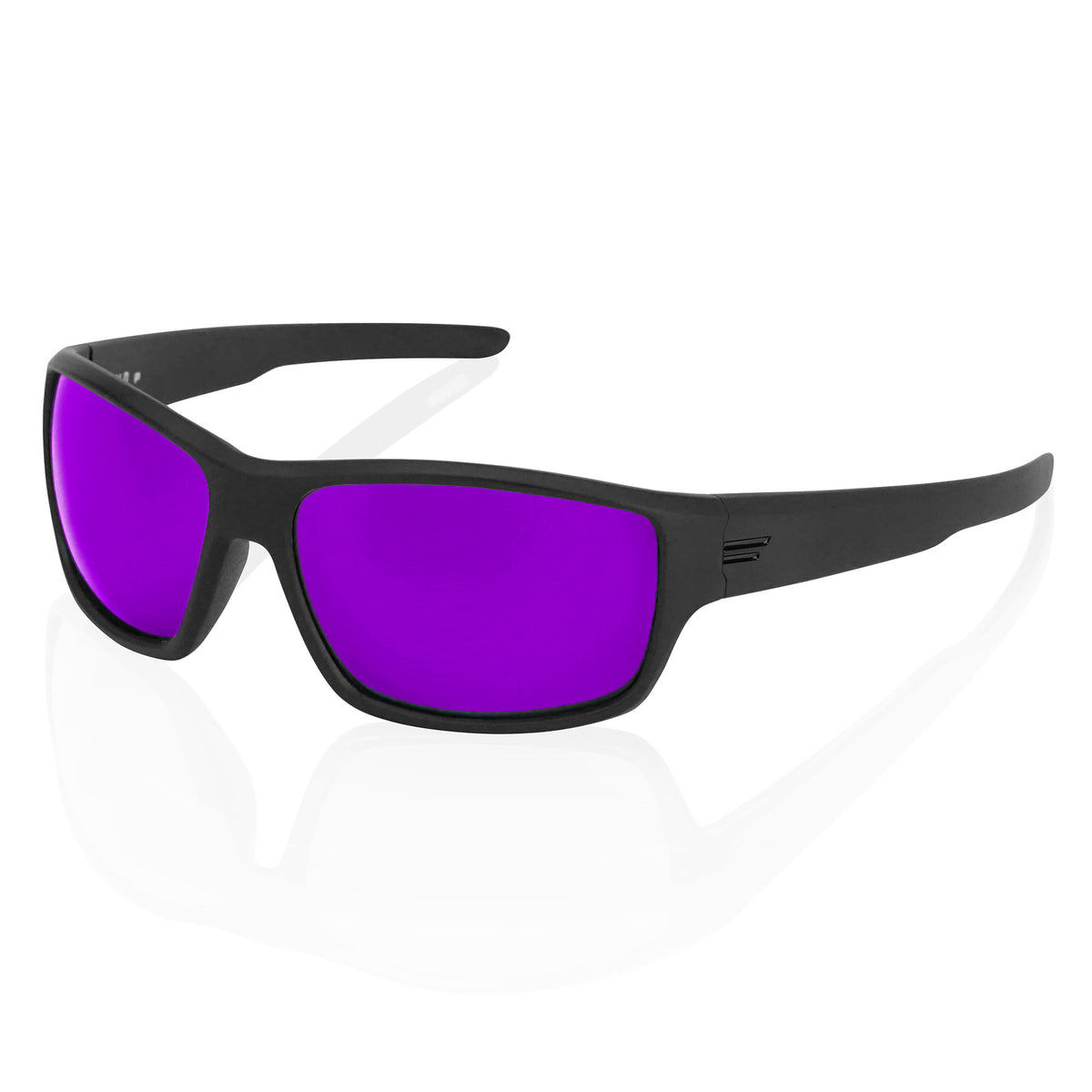 Matte Black / Black / Purple Mirror Lens