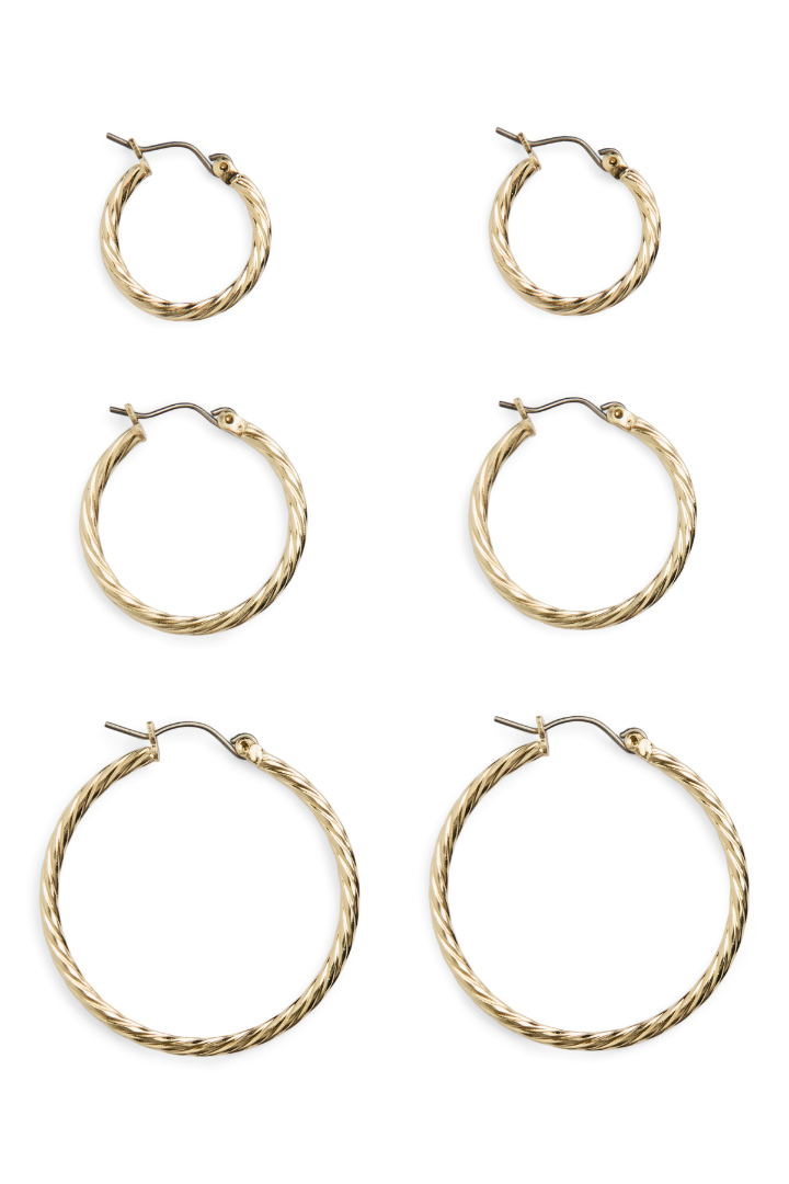 Tabitha 3-Pack Hoop Earrings