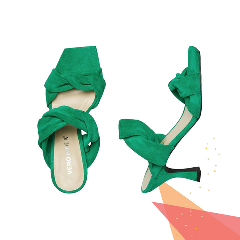 green heels vero moda