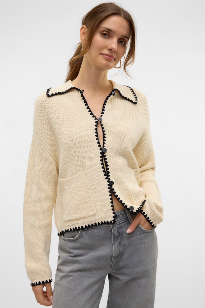 Pomelo Poloneck Cardigan