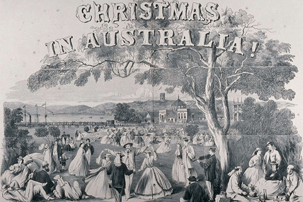 A Watercolour painting of Christmas at Bondi Beach in Sydney 1865 | Love to Sing