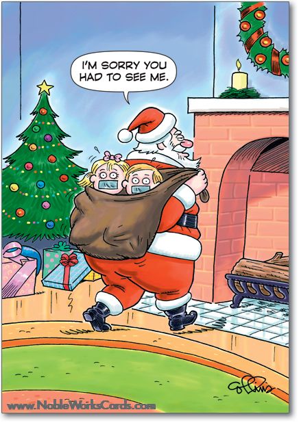 Santa steals the kids Merry Christmas Meme | Love to Sing