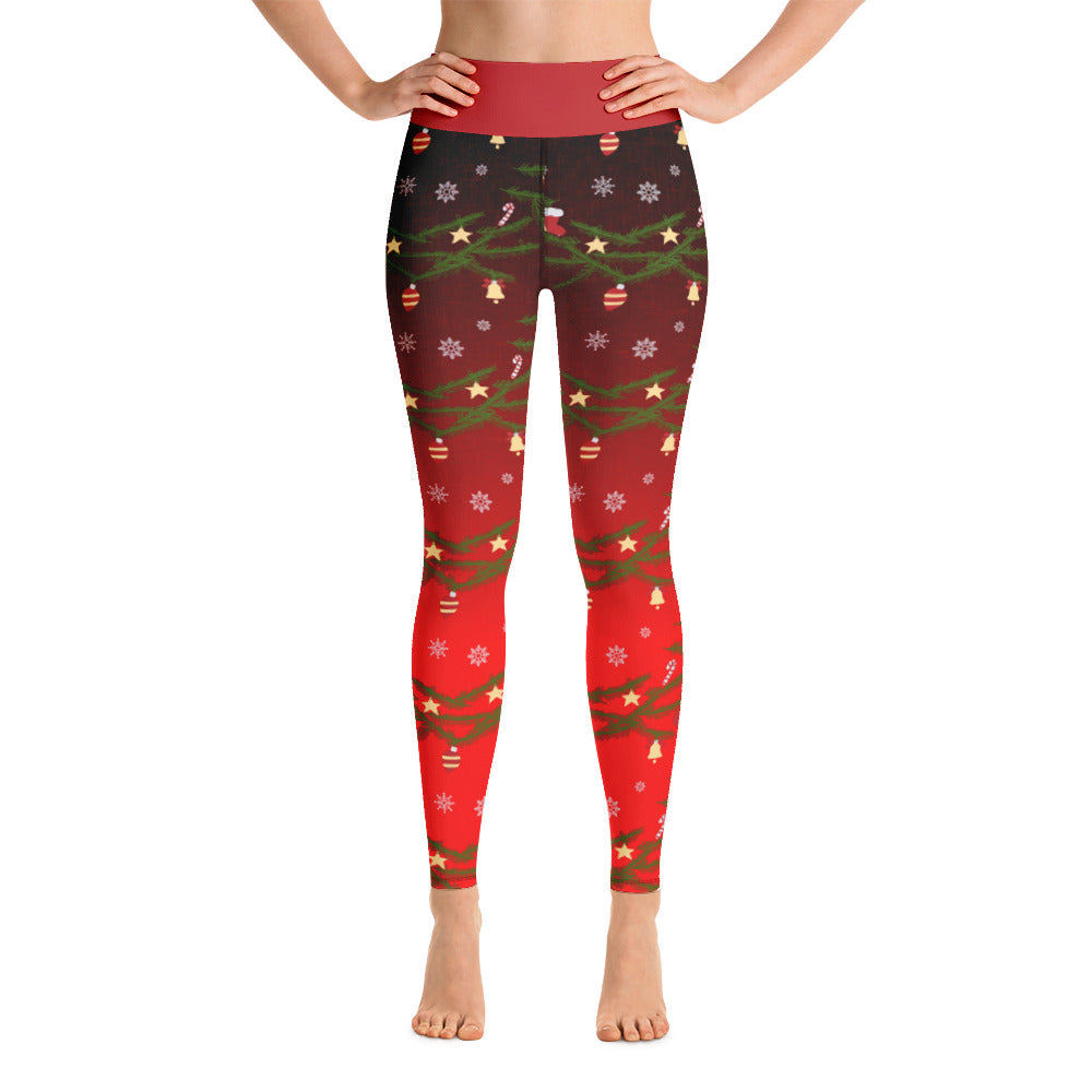 christmas yoga leggings