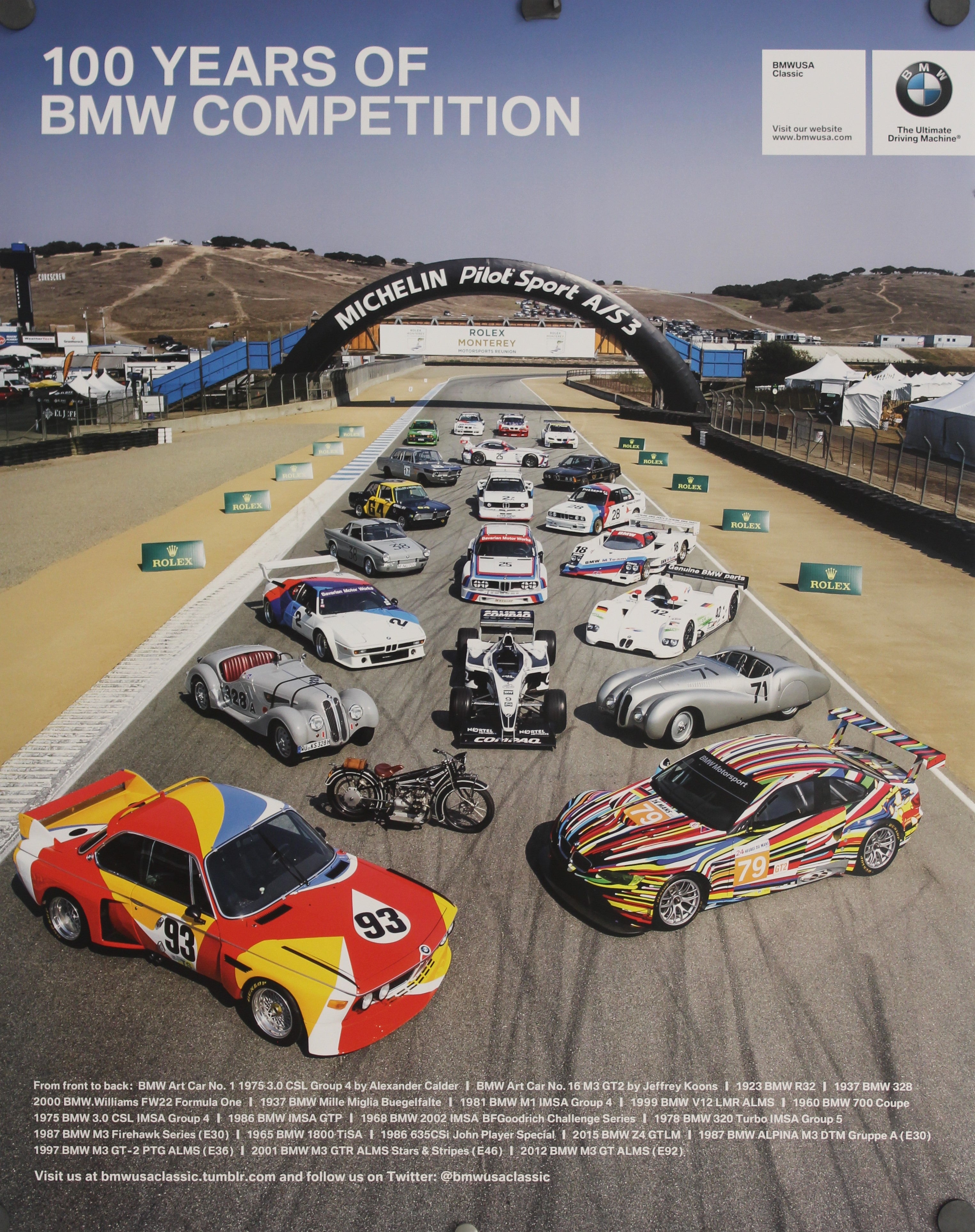 Op grote schaal Fluisteren Verzorgen Poster - 100 Years of BMW Competition – BMW CCA Foundation