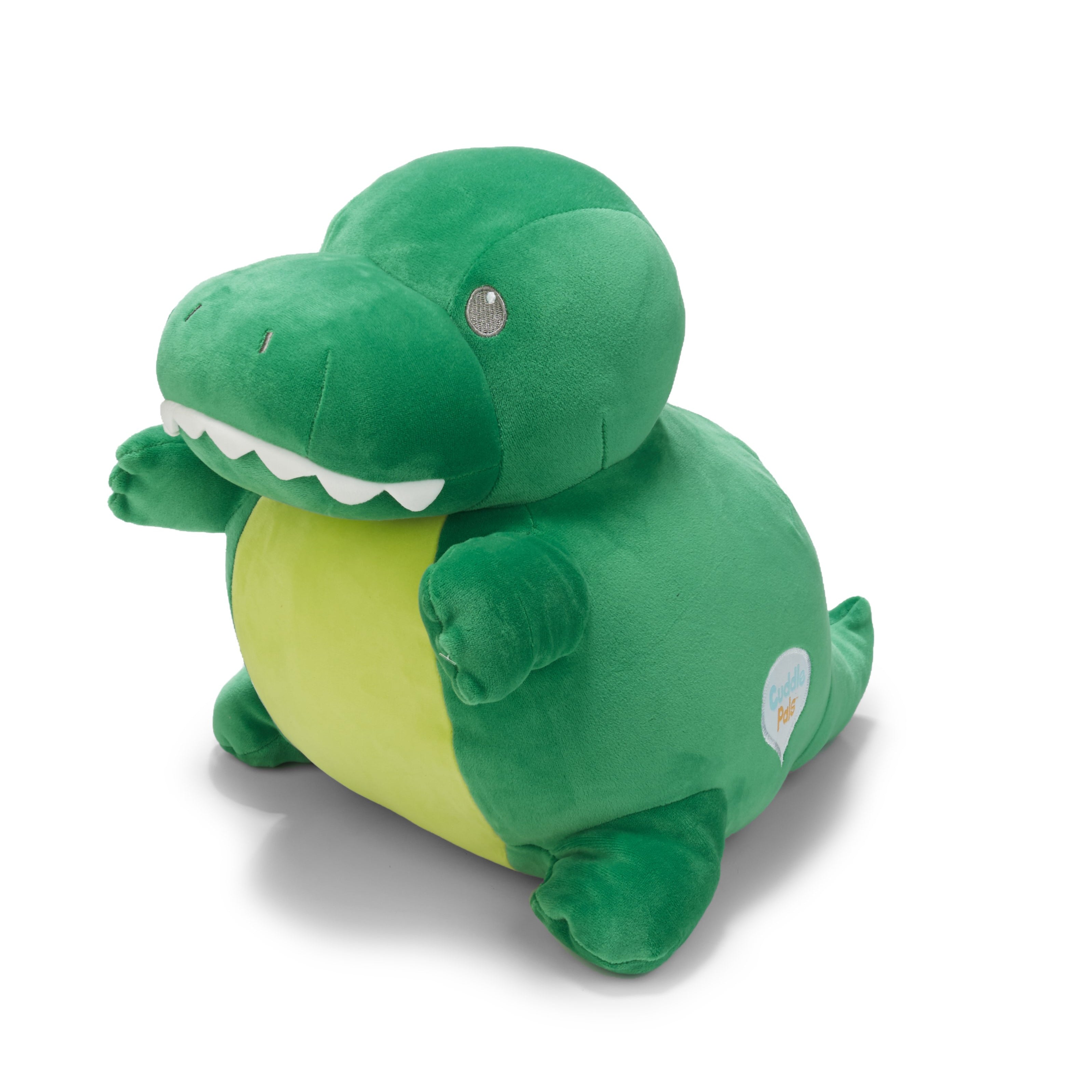 green dinosaur plush