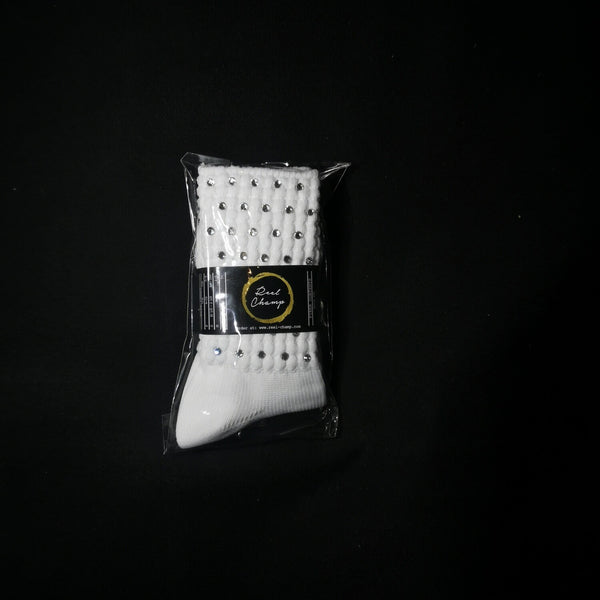 Katie Luck Girls Ankle Length, SS20 Swarovski Crystal Irish Dance Poodle  Socks with Coolmax Fibers, Medium: Buy Online at Best Price in UAE 
