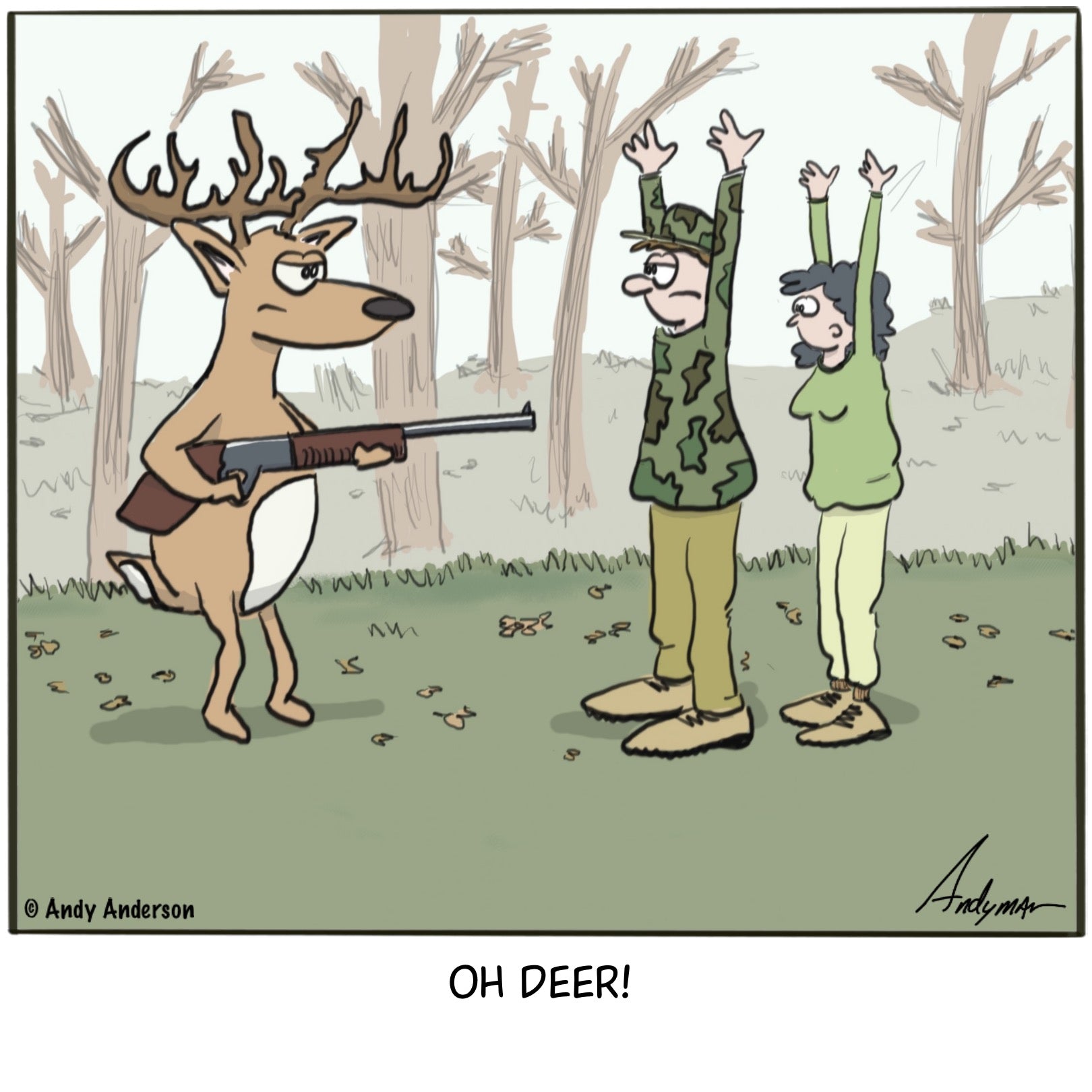 bow hunting cartoons