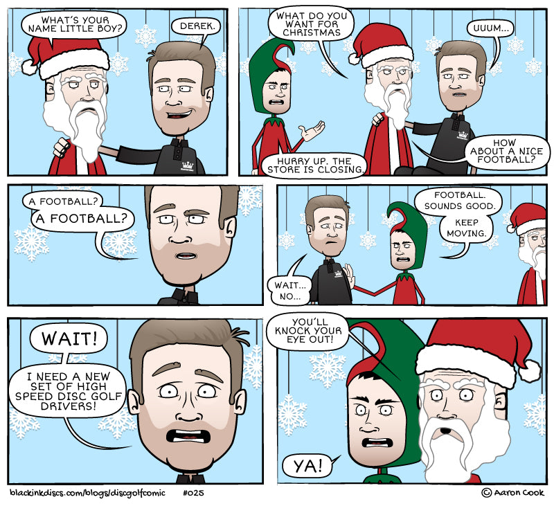 Disc Golf Comic - A Disc Golf Christmas Story