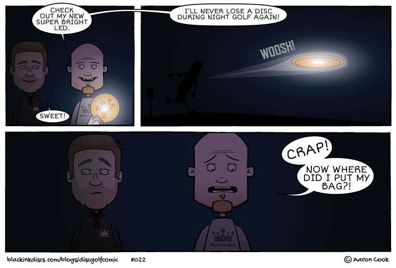 Disc Golf Comic - A Light in the Dark