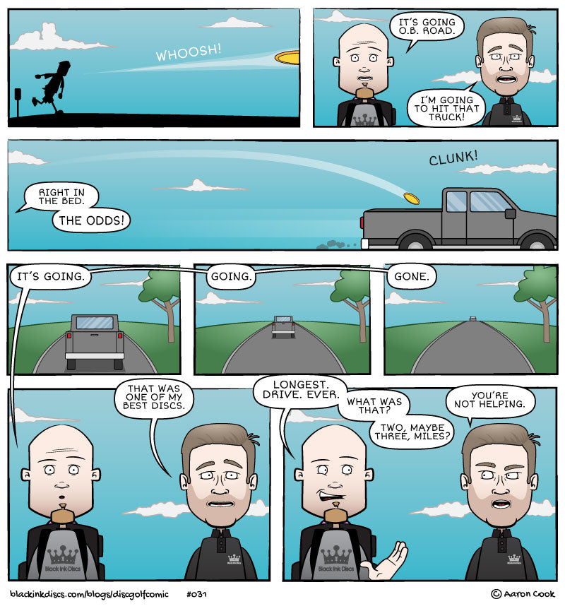 Disc Golf Comic - Longest Drive Ever!