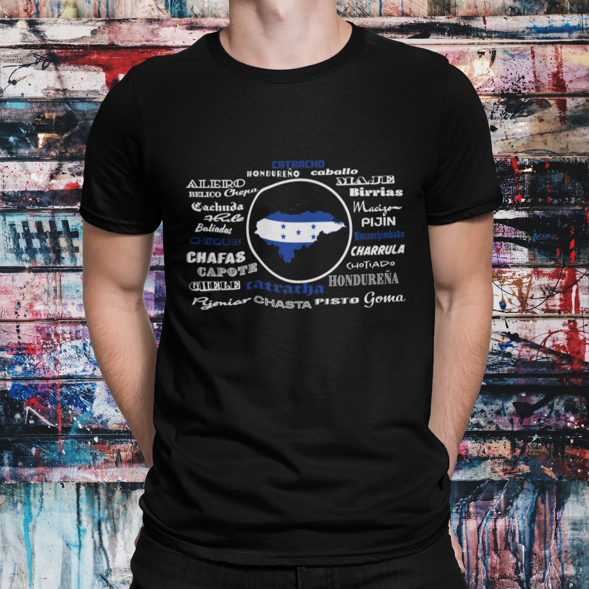 Camisa con frases de Honduras, Honduran t-shirt, Colección Latino America |  eBay