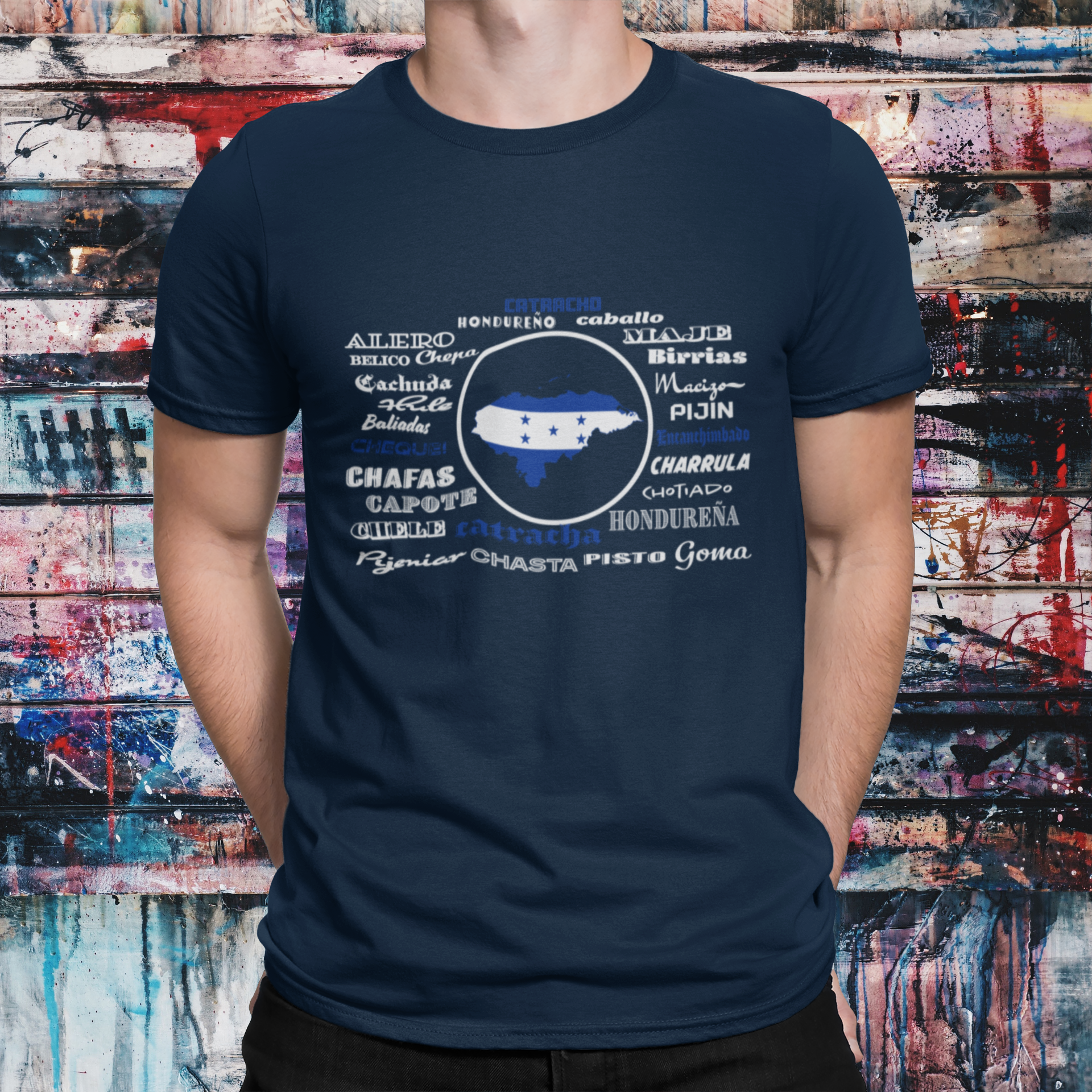 Bastante Disparidad lava Camisa con frases de Honduras, Honduran t-shirt, Colección Latino America |  eBay