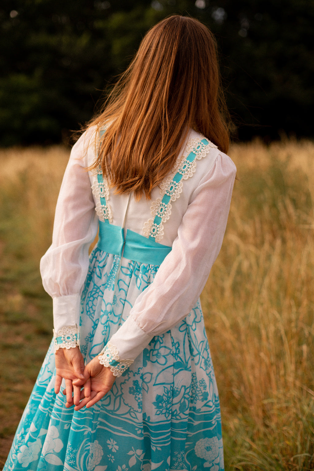 60s White Embroidered Night Dress, Anita is