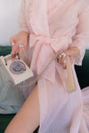 Anita is Vintage 60s Pink Gingham Dressing Gown