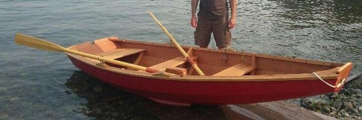 wooden pram boat