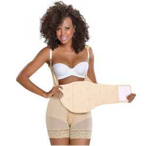 Fajas Colombianas MYD 0065 Fajas Colombianas Reductoras Post Surgical Body  Shaper Girdles (Nude, 2XS) : Clothing, Shoes & Jewelry 