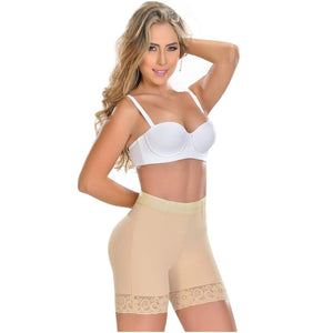 Fajas Colombianas MyD Post Surgery Compression Face Wrap Ref 0810 (S) Beige  at  Women's Clothing store