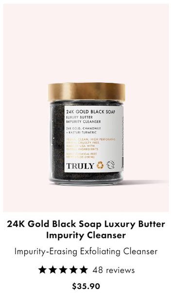 niacinamide and salicylic acid | 24k gold black soap cleanser