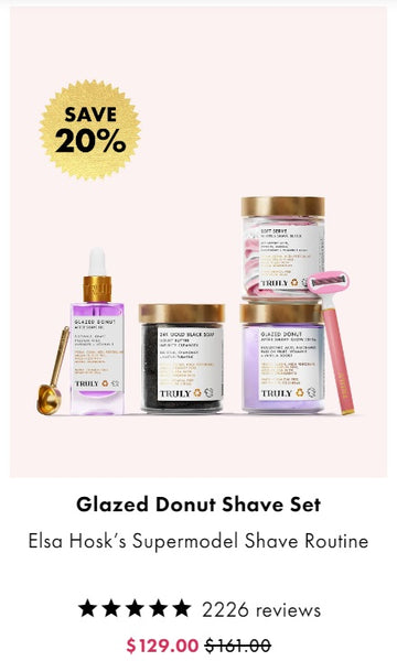 niacinamide and salicylic acid | glazed donut shave set