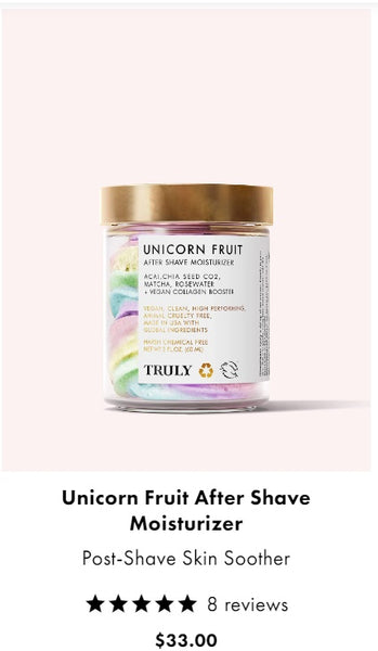 what to put on bikini line after shaving | unicorn fruit after shave moisturizer