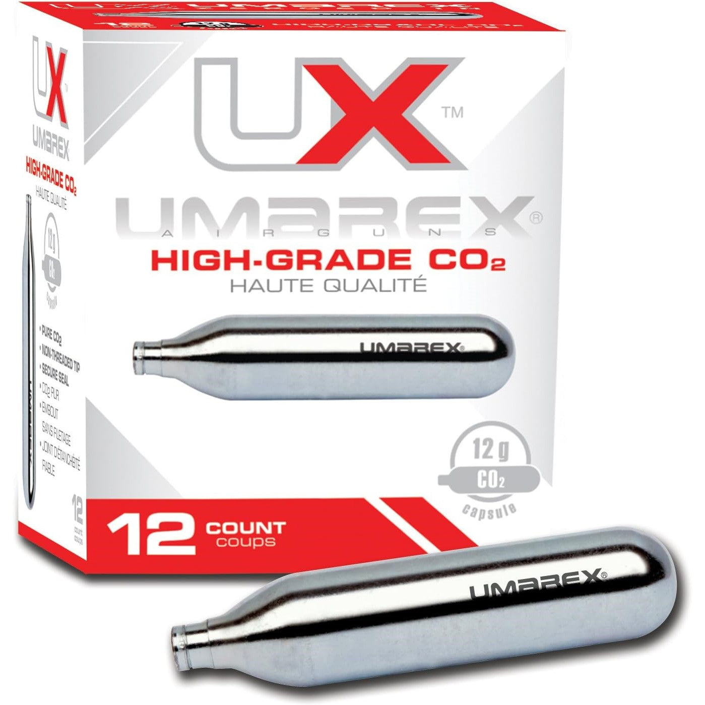 Prepared 2 Protect High-Grade 12G CO2 Cartridges 12-pack