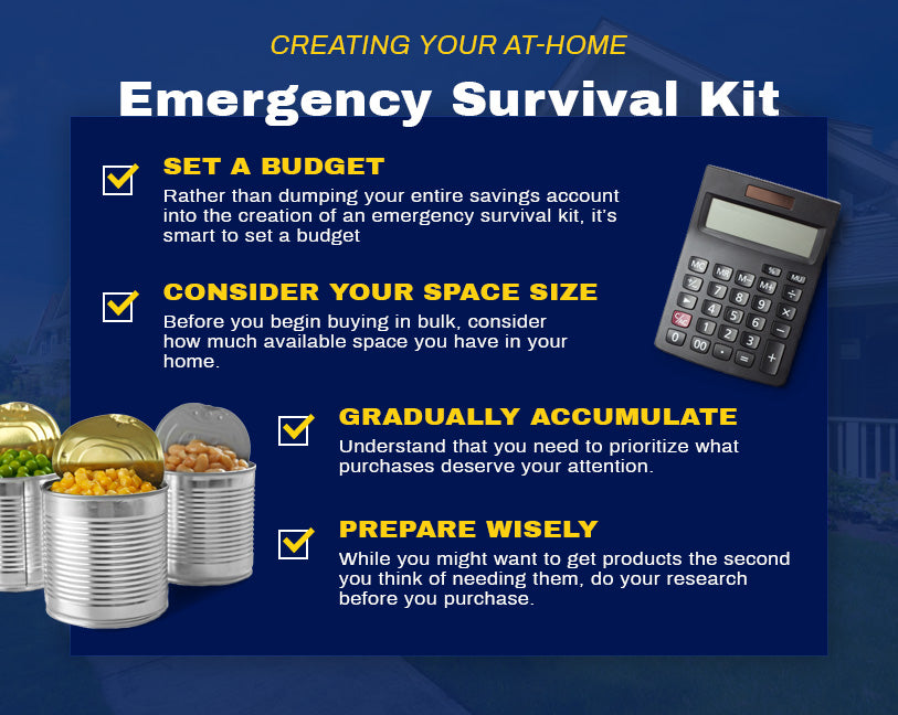 creating at-home emergency survival kit