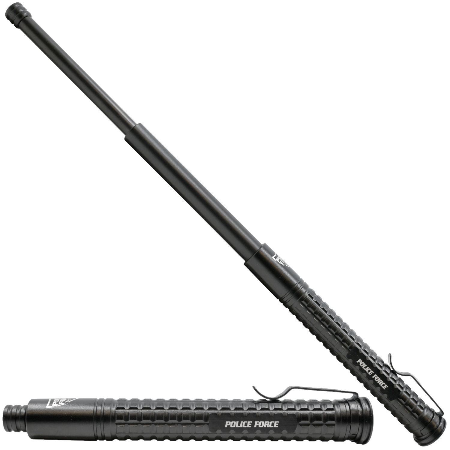 Police Force Tactical Push Button EZ Close Expandable Steel Baton 16''