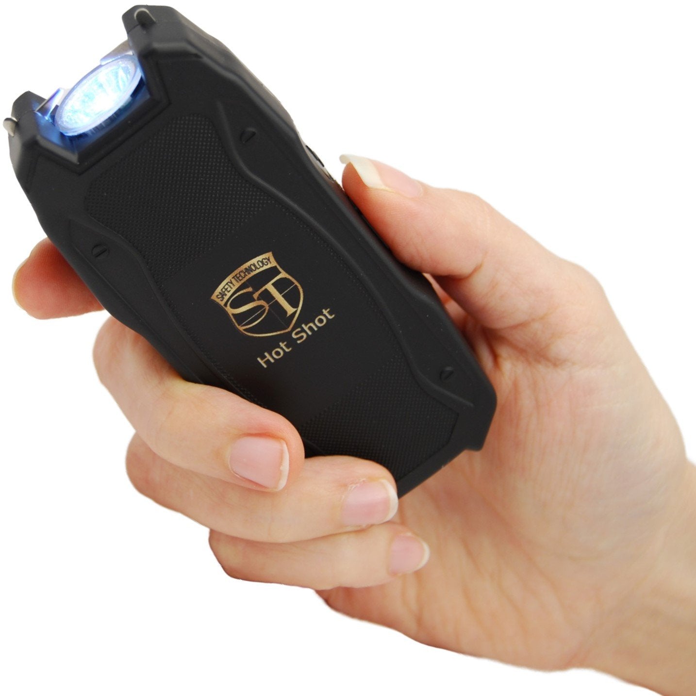 Safety Tech Hot Shot Mini LED Stun Gun 90M Black