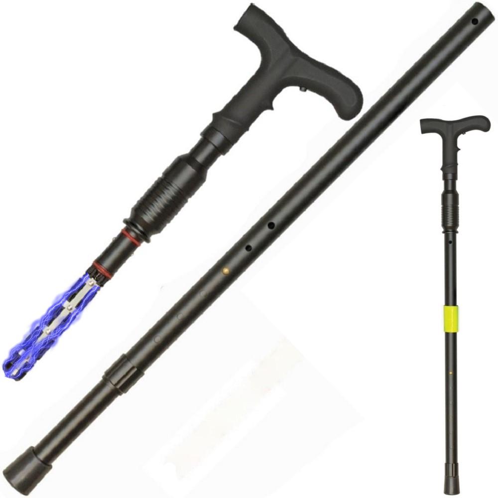 ZAP Covert Rechargeable LED Stun Gun Walking Cane 1M