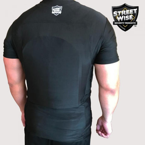 Streetwise Safe T Shirt Ballistic Plate Carrier W Holster L 2xl The Home Security Superstore