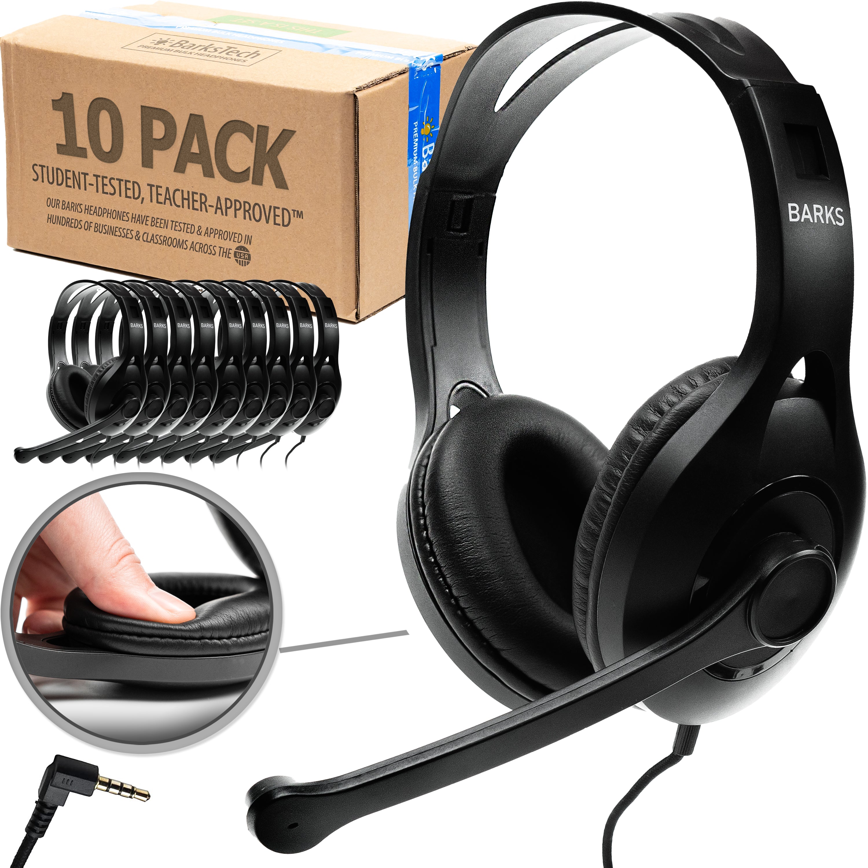 Bulk Classroom Headphones With Microphone For Students