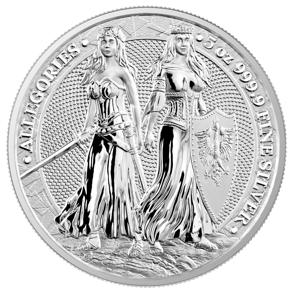Germania Mint 2022 Allegories Polonia & Germania 5 oz Silver (BU) - Great Lakes Coin
