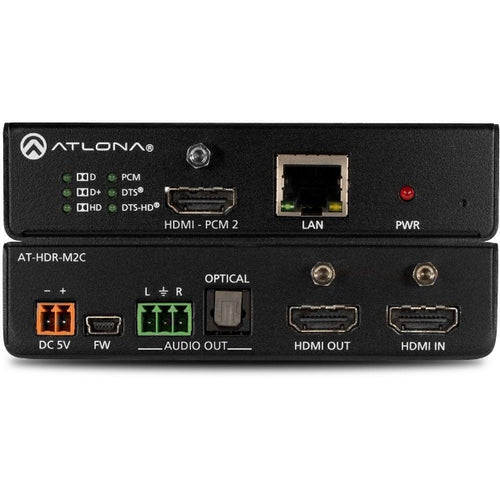 ATLONA AT-HDR-M2C 4K HDR Multi-Channel Digital to Two-Channel Audio Converter