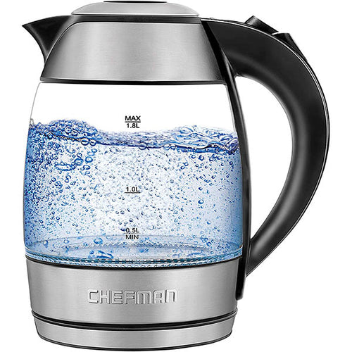 Chefman - 1.8L Electric Kettle - Stainless steel
