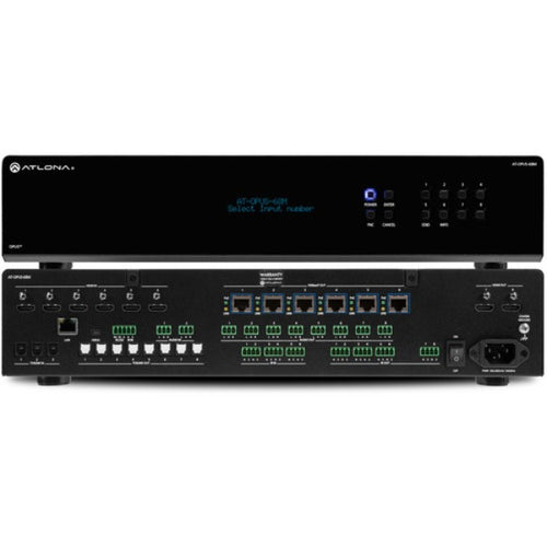 ATLONA AT-OPUS-46M  4K HDR 4 x 6 HDMI to HDBaseT Matrix Switcher (2 RU)