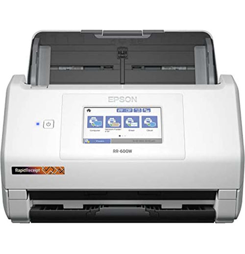 Epson - RapidReceipt RR-600W Wireless Receipt and Desktop Document Scanner