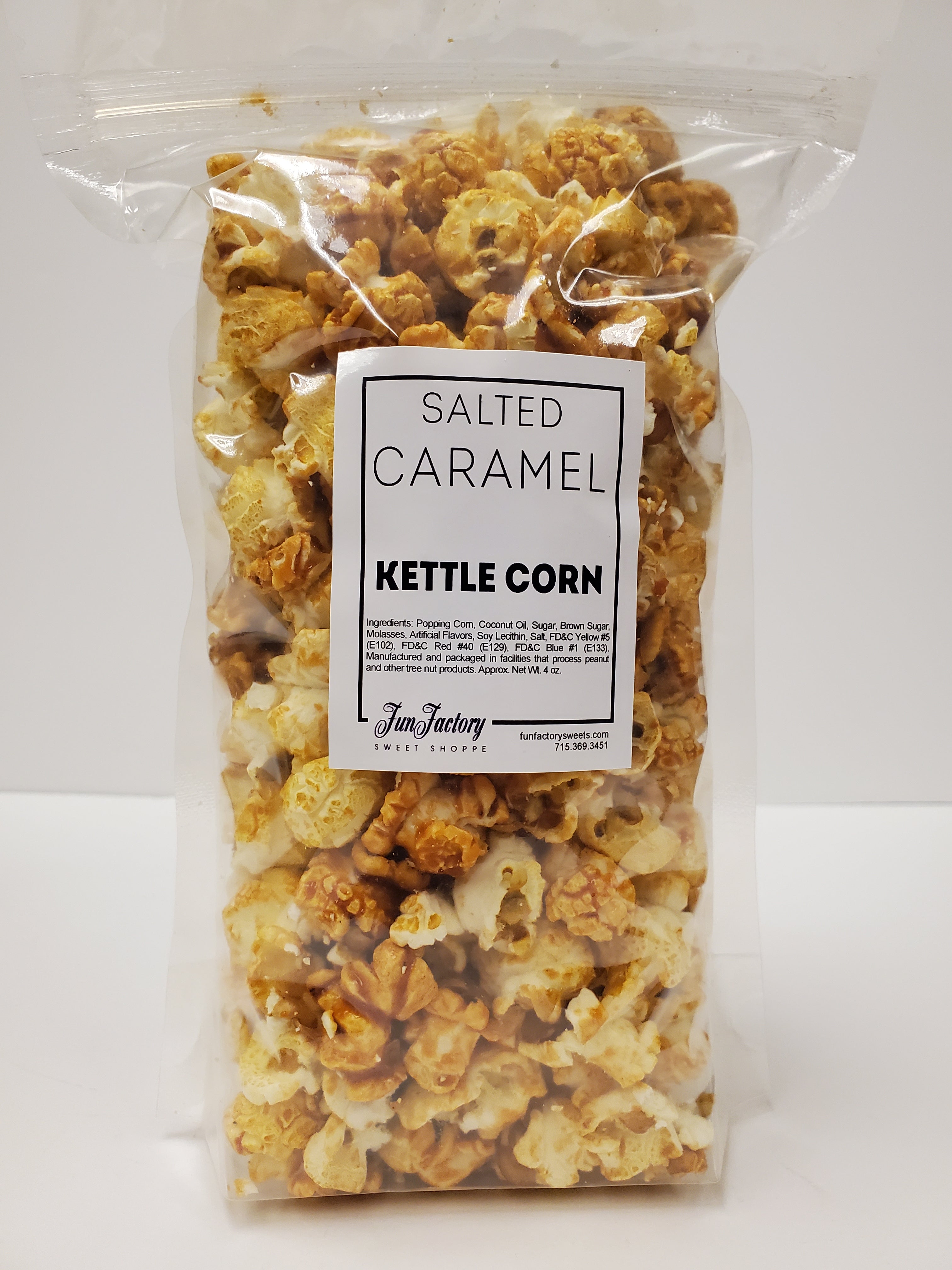 FUNDRAISER POPCORN Salted Caramel Kettle Corn Fun Factory Sweet Shoppe
